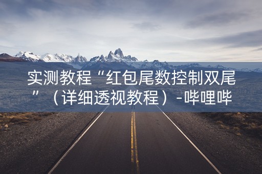 实测教程“红包尾数控制双尾”（详细透视教程）-哔哩哔哩