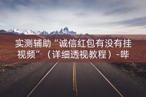 实测辅助“诚信红包有没有挂视频”（详细透视教程）-哔哩哔哩