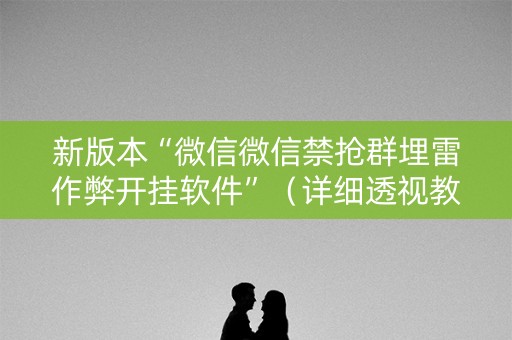 新版本“微信微信禁抢群埋雷作弊开挂软件”（详细透视教程）-哔哩哔哩