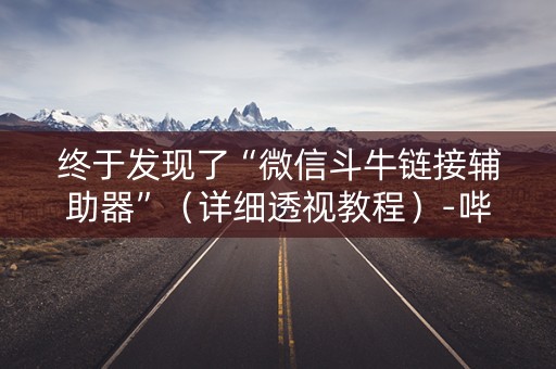 终于发现了“微信斗牛链接辅助器”（详细透视教程）-哔哩哔哩