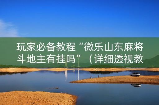 玩家必备教程“微乐山东麻将斗地主有挂吗”（详细透视教程）-哔哩哔哩