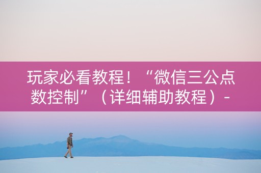 玩家必看教程！“微信三公点数控制”（详细辅助教程）-哔哩哔哩