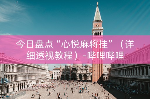 今日盘点“心悦麻将挂”（详细透视教程）-哔哩哔哩