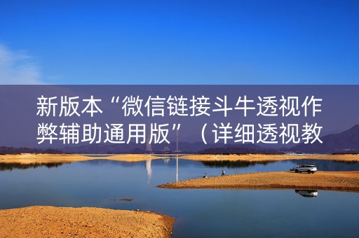 新版本“微信链接斗牛透视作弊辅助通用版”（详细透视教程）-哔哩哔哩