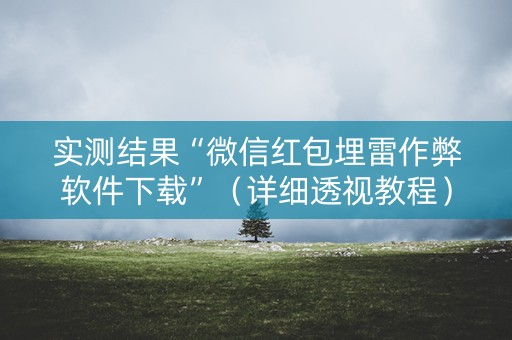 实测结果“微信红包埋雷作弊软件下载”（详细透视教程）-哔哩哔哩