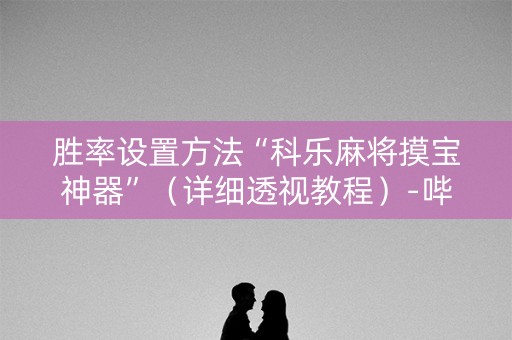 胜率设置方法“科乐麻将摸宝神器”（详细透视教程）-哔哩哔哩