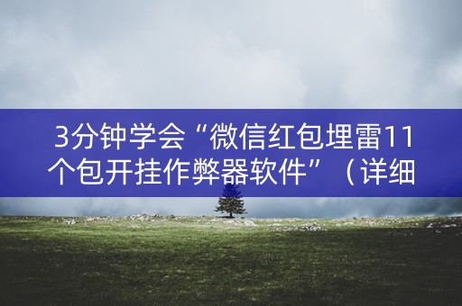 3分钟学会“微信红包埋雷11个包开挂作弊器软件”（详细透视教程）-哔哩哔哩