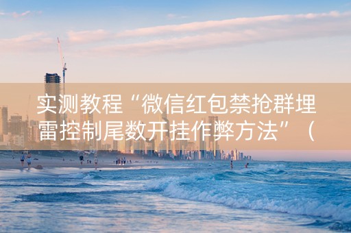 实测教程“微信红包禁抢群埋雷控制尾数开挂作弊方法”（详细透视教程）-哔哩哔哩
