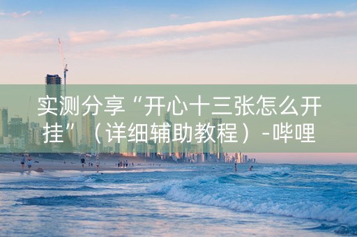 实测分享“开心十三张怎么开挂”（详细辅助教程）-哔哩哔哩