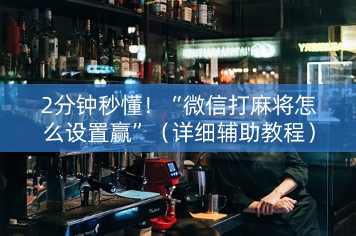 2分钟秒懂！“微信打麻将怎么设置赢”（详细辅助教程）-哔哩哔哩