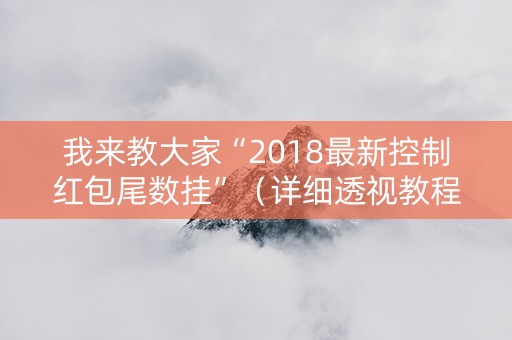 我来教大家“2018最新控制红包尾数挂”（详细透视教程）-哔哩哔哩