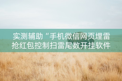 实测辅助“手机微信网页埋雷抢红包控制扫雷尾数开挂软件”（详细透视教程）-哔哩哔哩