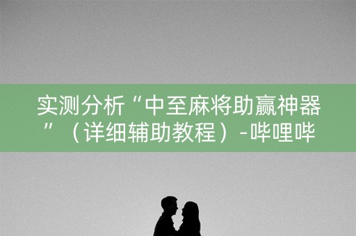 实测分析“中至麻将助赢神器”（详细辅助教程）-哔哩哔哩