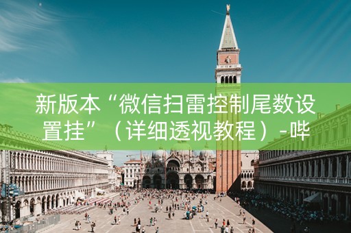 新版本“微信扫雷控制尾数设置挂”（详细透视教程）-哔哩哔哩