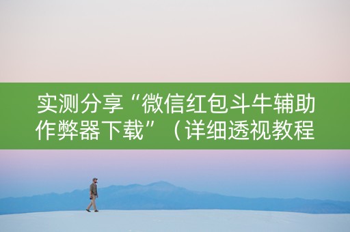 实测分享“微信红包斗牛辅助作弊器下载”（详细透视教程）-哔哩哔哩
