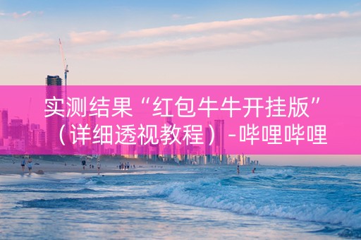 实测结果“红包牛牛开挂版”（详细透视教程）-哔哩哔哩