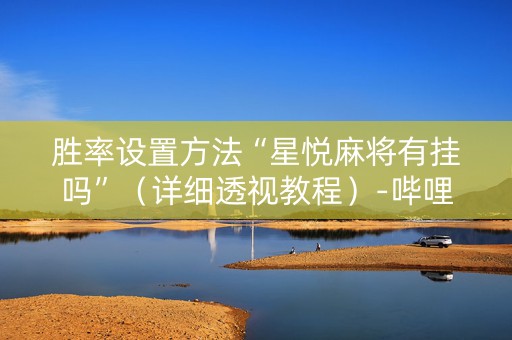 胜率设置方法“星悦麻将有挂吗”（详细透视教程）-哔哩哔哩