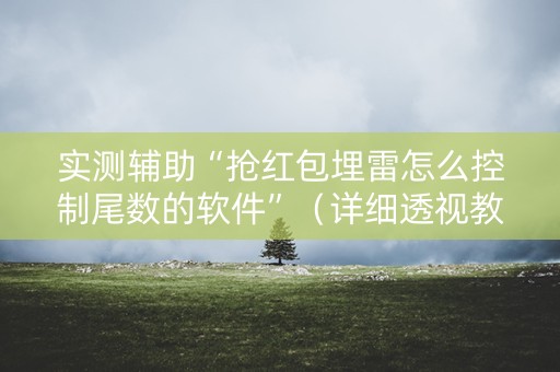 实测辅助“抢红包埋雷怎么控制尾数的软件”（详细透视教程）-哔哩哔哩