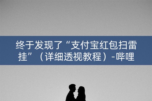 终于发现了“支付宝红包扫雷挂”（详细透视教程）-哔哩哔哩