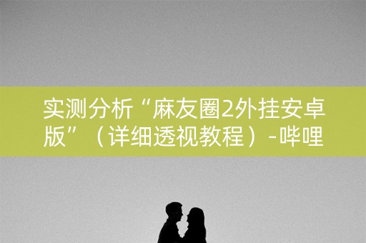 实测分析“麻友圈2外挂安卓版”（详细透视教程）-哔哩哔哩