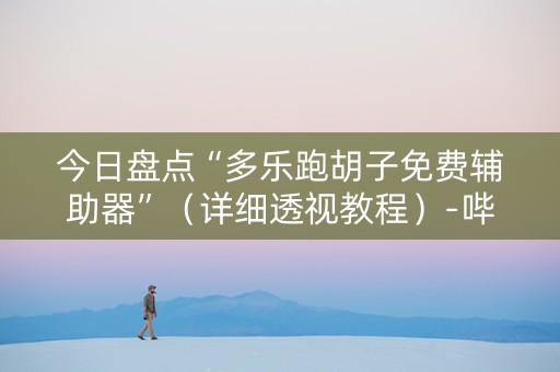 今日盘点“多乐跑胡子免费辅助器”（详细透视教程）-哔哩哔哩