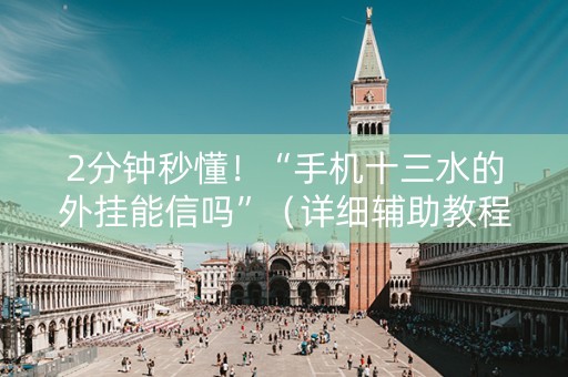 2分钟秒懂！“手机十三水的外挂能信吗”（详细辅助教程）-哔哩哔哩