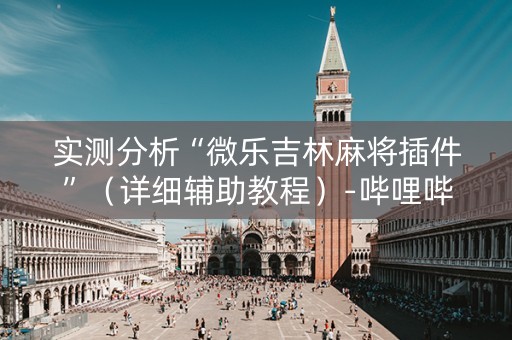 实测分析“微乐吉林麻将插件”（详细辅助教程）-哔哩哔哩