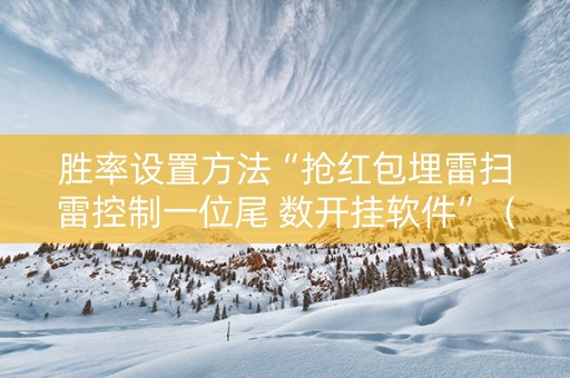 胜率设置方法“抢红包埋雷扫雷控制一位尾 数开挂软件”（详细透视教程）-哔哩哔哩