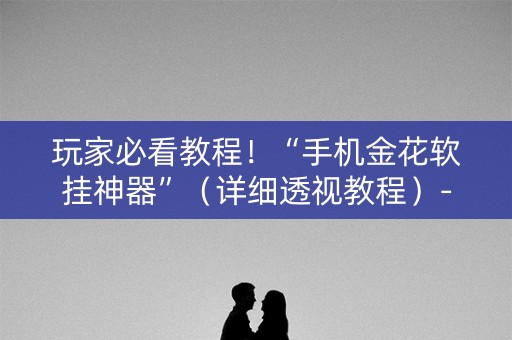 玩家必看教程！“手机金花软挂神器”（详细透视教程）-哔哩哔哩