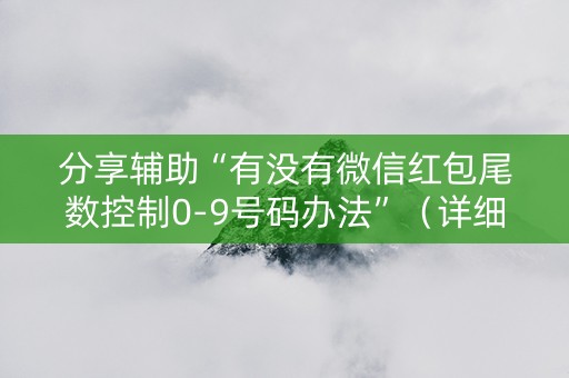 分享辅助“有没有微信红包尾数控制0-9号码办法”（详细透视教程）-哔哩哔哩