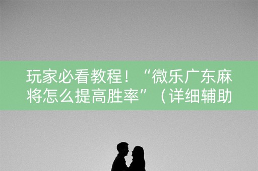 玩家必看教程！“微乐广东麻将怎么提高胜率”（详细辅助教程）-哔哩哔哩