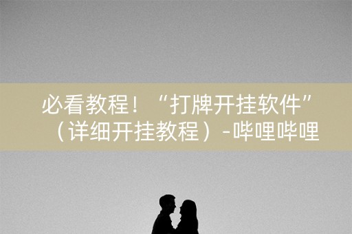 必看教程！“打牌开挂软件”（详细开挂教程）-哔哩哔哩