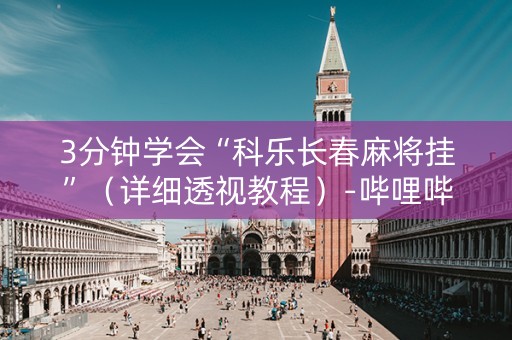 3分钟学会“科乐长春麻将挂”（详细透视教程）-哔哩哔哩