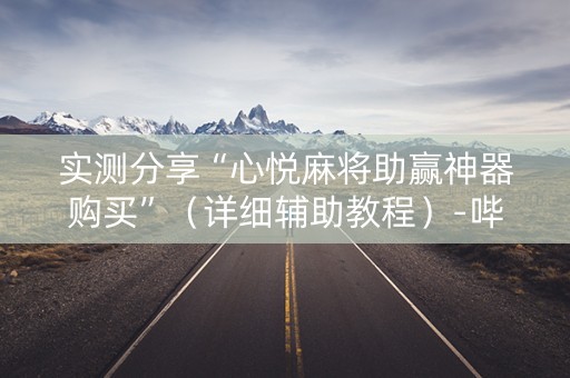 实测分享“心悦麻将助赢神器购买”（详细辅助教程）-哔哩哔哩