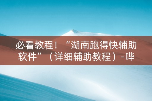 必看教程！“湖南跑得快辅助软件”（详细辅助教程）-哔哩哔哩