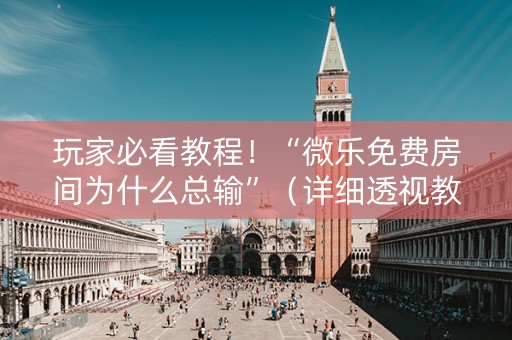玩家必看教程！“微乐免费房间为什么总输”（详细透视教程）-哔哩哔哩