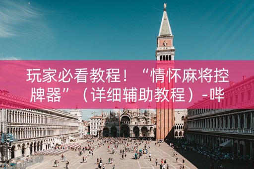 玩家必看教程！“情怀麻将控牌器”（详细辅助教程）-哔哩哔哩