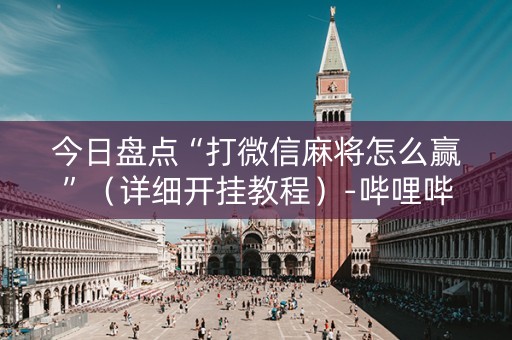 今日盘点“打微信麻将怎么赢”（详细开挂教程）-哔哩哔哩