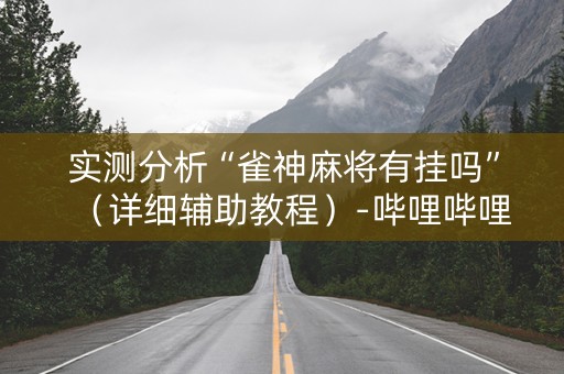 实测分析“雀神麻将有挂吗”（详细辅助教程）-哔哩哔哩
