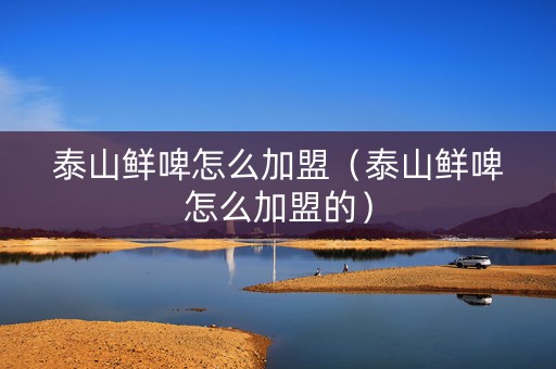 泰山鲜啤怎么加盟（泰山鲜啤怎么加盟的）
