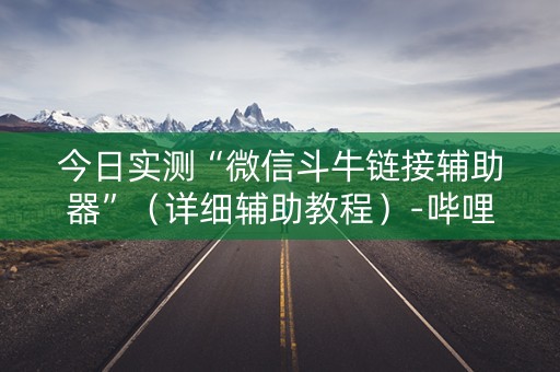 今日实测“微信斗牛链接辅助器”（详细辅助教程）-哔哩哔哩