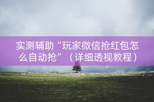 实测辅助“玩家微信抢红包怎么自动抢”（详细透视教程）-哔哩哔哩