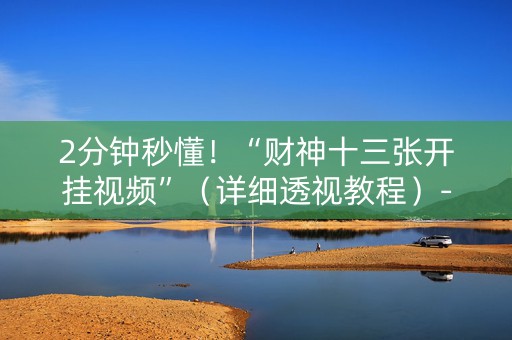 2分钟秒懂！“财神十三张开挂视频”（详细透视教程）-哔哩哔哩