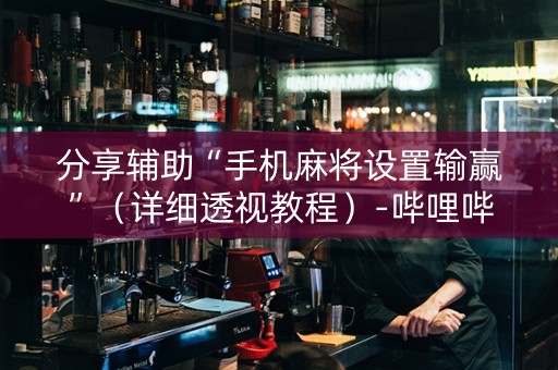 分享辅助“手机麻将设置输赢”（详细透视教程）-哔哩哔哩