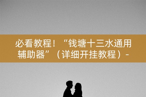 必看教程！“钱塘十三水通用辅助器”（详细开挂教程）-哔哩哔哩