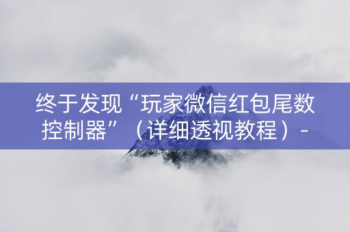 终于发现“玩家微信红包尾数控制器”（详细透视教程）-哔哩哔哩