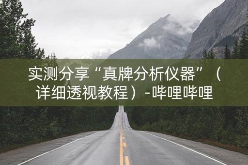 实测分享“真牌分析仪器”（详细透视教程）-哔哩哔哩
