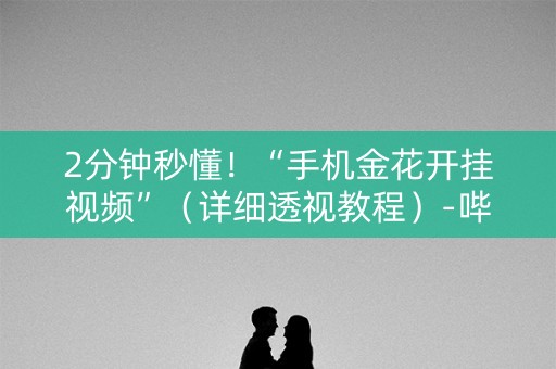 2分钟秒懂！“手机金花开挂视频”（详细透视教程）-哔哩哔哩