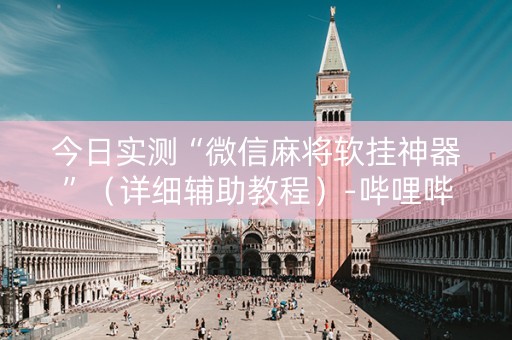 今日实测“微信麻将软挂神器”（详细辅助教程）-哔哩哔哩