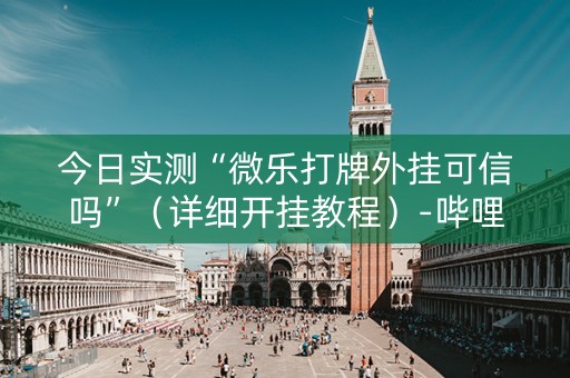 今日实测“微乐打牌外挂可信吗”（详细开挂教程）-哔哩哔哩